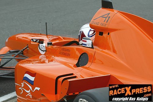Jos Verstappen in actie op de EuroSpeedway Lausitz